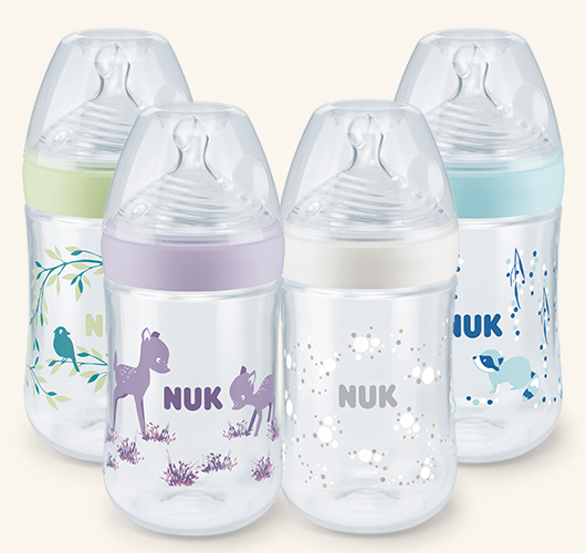 בקבוק הזנה לתינוק NUK Nature Sense 260 ml עם מד בקרת טמפרטורה